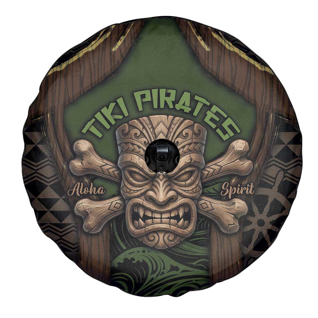 Hawaii Tiki Pirates Spare Tire Cover Kakau Pattern Polynesian Style DT05 - Polynesian Pride