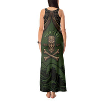 Personalised Hawaii Tiki Pirates Tank Maxi Dress Kakau Pattern Polynesian Style DT05 - Polynesian Pride
