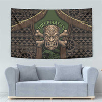 Hawaii Tiki Pirates Tapestry Kakau Pattern Polynesian Style DT05 - Polynesian Pride