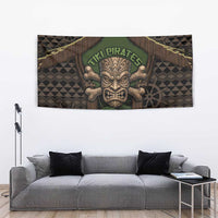 Hawaii Tiki Pirates Tapestry Kakau Pattern Polynesian Style DT05 - Polynesian Pride
