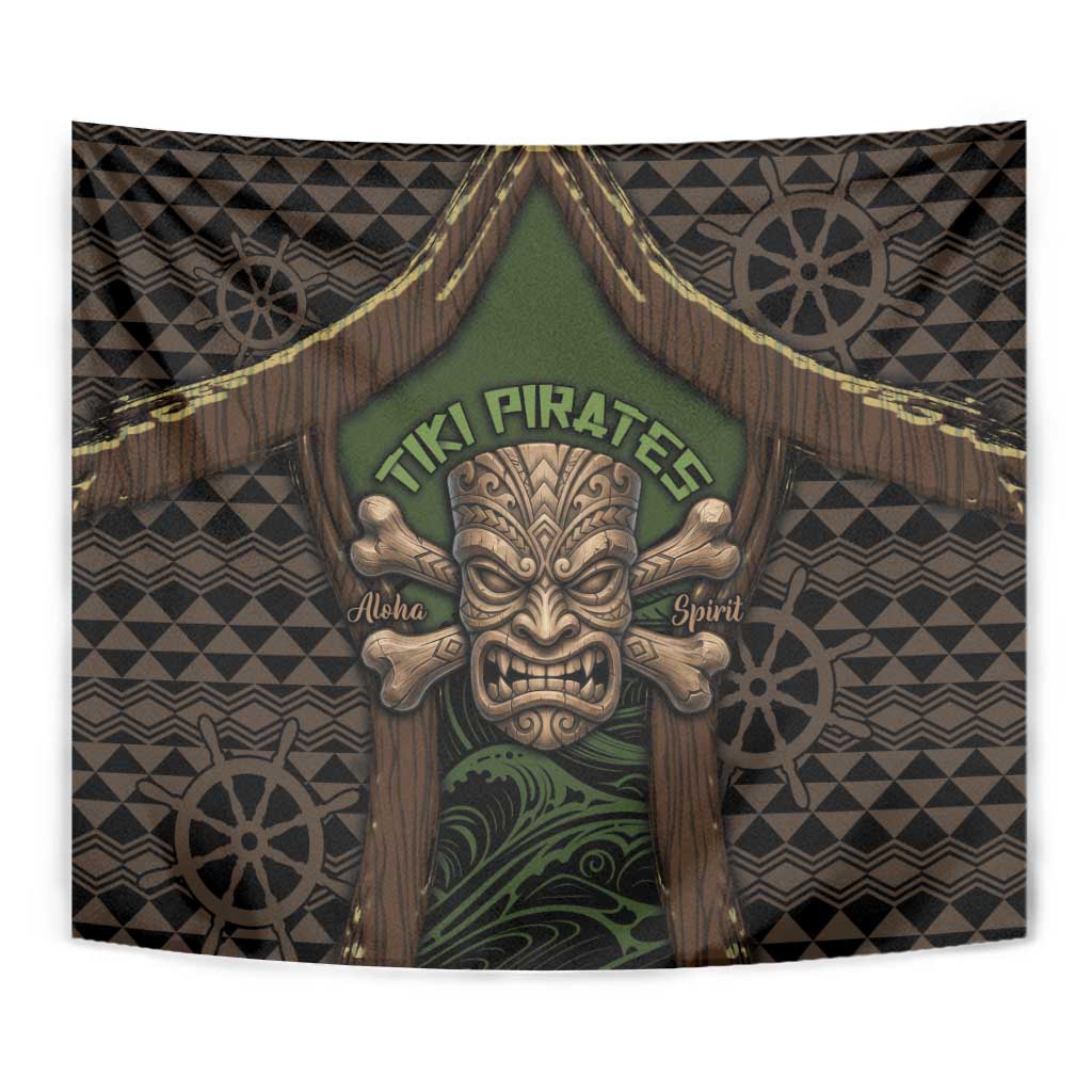 Hawaii Tiki Pirates Tapestry Kakau Pattern Polynesian Style DT05 - Polynesian Pride