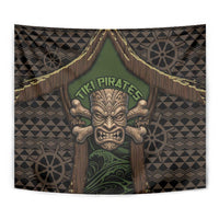 Hawaii Tiki Pirates Tapestry Kakau Pattern Polynesian Style DT05 - Polynesian Pride