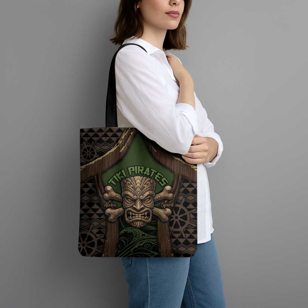 Hawaii Tiki Pirates Tote Bag Kakau Pattern Polynesian Style DT05 - Polynesian Pride