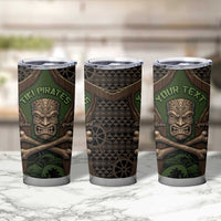 Personalised Hawaii Tiki Pirates Tumbler Cup Kakau Pattern Polynesian Style DT05 - Polynesian Pride
