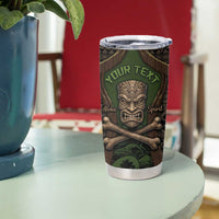 Personalised Hawaii Tiki Pirates Tumbler Cup Kakau Pattern Polynesian Style DT05 - Polynesian Pride