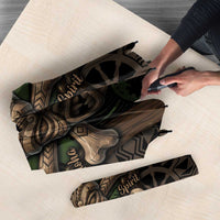 Hawaii Tiki Pirates Umbrella Kakau Pattern Polynesian Style