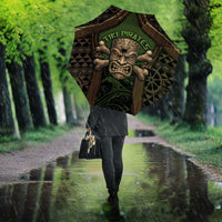 Hawaii Tiki Pirates Umbrella Kakau Pattern Polynesian Style