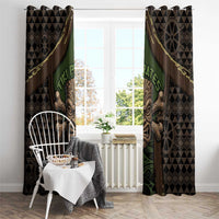 Hawaii Tiki Pirates Window Curtain Kakau Pattern Polynesian Style DT05 - Polynesian Pride