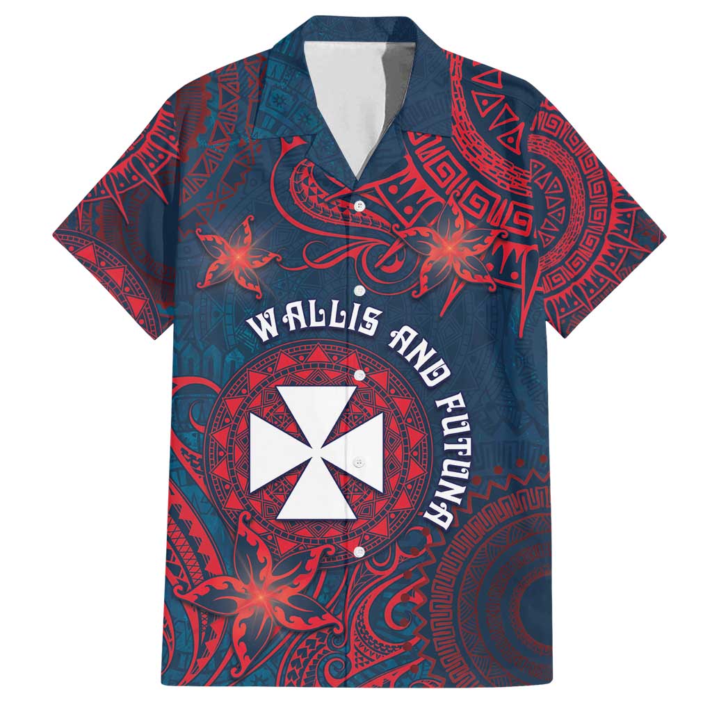 Personalised Wallis And Futuna Family Matching Off Shoulder Maxi Dress and Hawaiian Shirt Hibiscus Polynesian Tribal Pattern