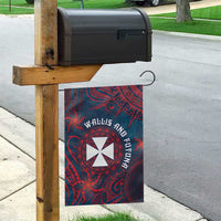 Wallis And Futuna Garden Flag Hibiscus Polynesian Tribal Pattern