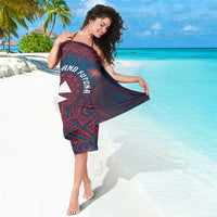 Wallis And Futuna Sarong Hibiscus Polynesian Tribal Pattern