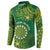 Personalised Cook Islands Button Sweatshirt Hibiscus Polynesian Tribal Pattern