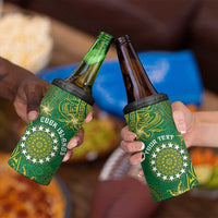 Personalised Cook Islands 4 in 1 Can Cooler Tumbler Hibiscus Polynesian Tribal Pattern DT05 - Polynesian Pride
