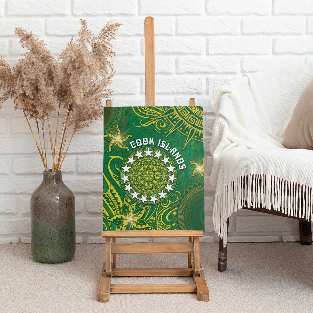 Cook Islands Canvas Wall Art Hibiscus Polynesian Tribal Pattern DT05 - Polynesian Pride