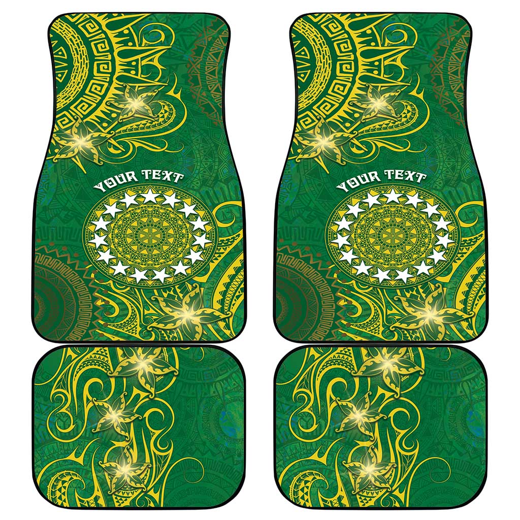 Cook Islands Car Mats Hibiscus Polynesian Tribal Pattern DT05 - Polynesian Pride