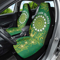 Cook Islands Car Seat Cover Hibiscus Polynesian Tribal Pattern