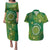 Personalised Cook Islands Couples Matching Puletasi and Hawaiian Shirt Hibiscus Polynesian Tribal Pattern