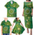 Personalised Cook Islands Family Matching Puletasi and Hawaiian Shirt Hibiscus Polynesian Tribal Pattern