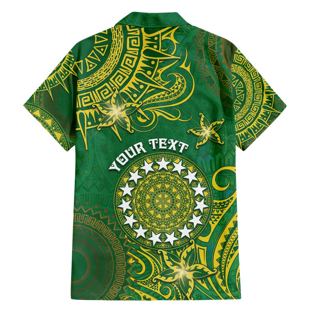 Personalised Cook Islands Family Matching Puletasi and Hawaiian Shirt Hibiscus Polynesian Tribal Pattern