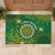Cook Islands Rubber Doormat Hibiscus Polynesian Tribal Pattern
