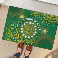 Cook Islands Rubber Doormat Hibiscus Polynesian Tribal Pattern DT05 - Polynesian Pride