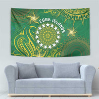 Cook Islands Tapestry Hibiscus Polynesian Tribal Pattern