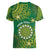 Personalised Cook Islands Women V-Neck T-Shirt Hibiscus Polynesian Tribal Pattern
