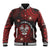 Personalised Easter Island Baseball Jacket Hibiscus Polynesian Tribal Pattern