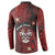 Personalised Easter Island Button Sweatshirt Hibiscus Polynesian Tribal Pattern