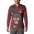 Personalised Easter Island Button Sweatshirt Hibiscus Polynesian Tribal Pattern