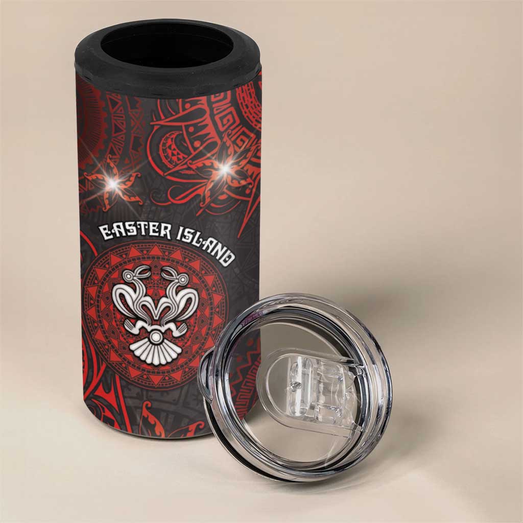 Personalised Easter Island 4 in 1 Can Cooler Tumbler Hibiscus Polynesian Tribal Pattern DT05 - Polynesian Pride