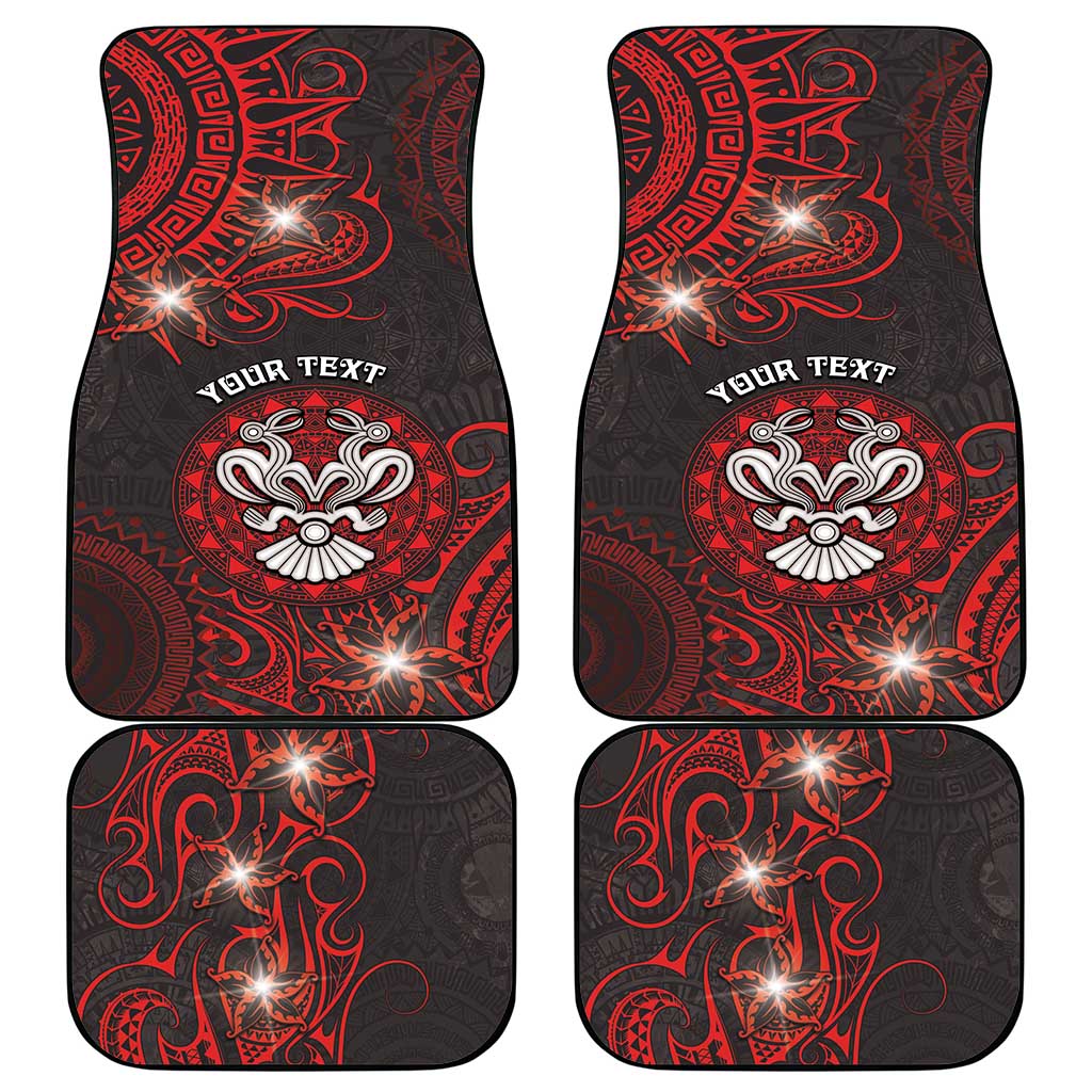 Easter Island Car Mats Hibiscus Polynesian Tribal Pattern DT05 - Polynesian Pride