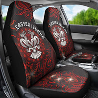Easter Island Car Seat Cover Hibiscus Polynesian Tribal Pattern