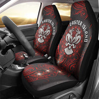 Easter Island Car Seat Cover Hibiscus Polynesian Tribal Pattern