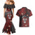 Personalised Easter Island Couples Matching Mermaid Dress and Hawaiian Shirt Hibiscus Polynesian Tribal Pattern