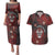 Personalised Easter Island Couples Matching Puletasi and Hawaiian Shirt Hibiscus Polynesian Tribal Pattern