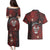 Personalised Easter Island Couples Matching Puletasi and Hawaiian Shirt Hibiscus Polynesian Tribal Pattern