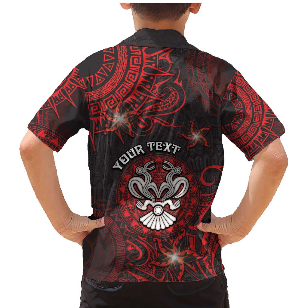 Personalised Easter Island Family Matching Mermaid Dress and Hawaiian Shirt Hibiscus Polynesian Tribal Pattern