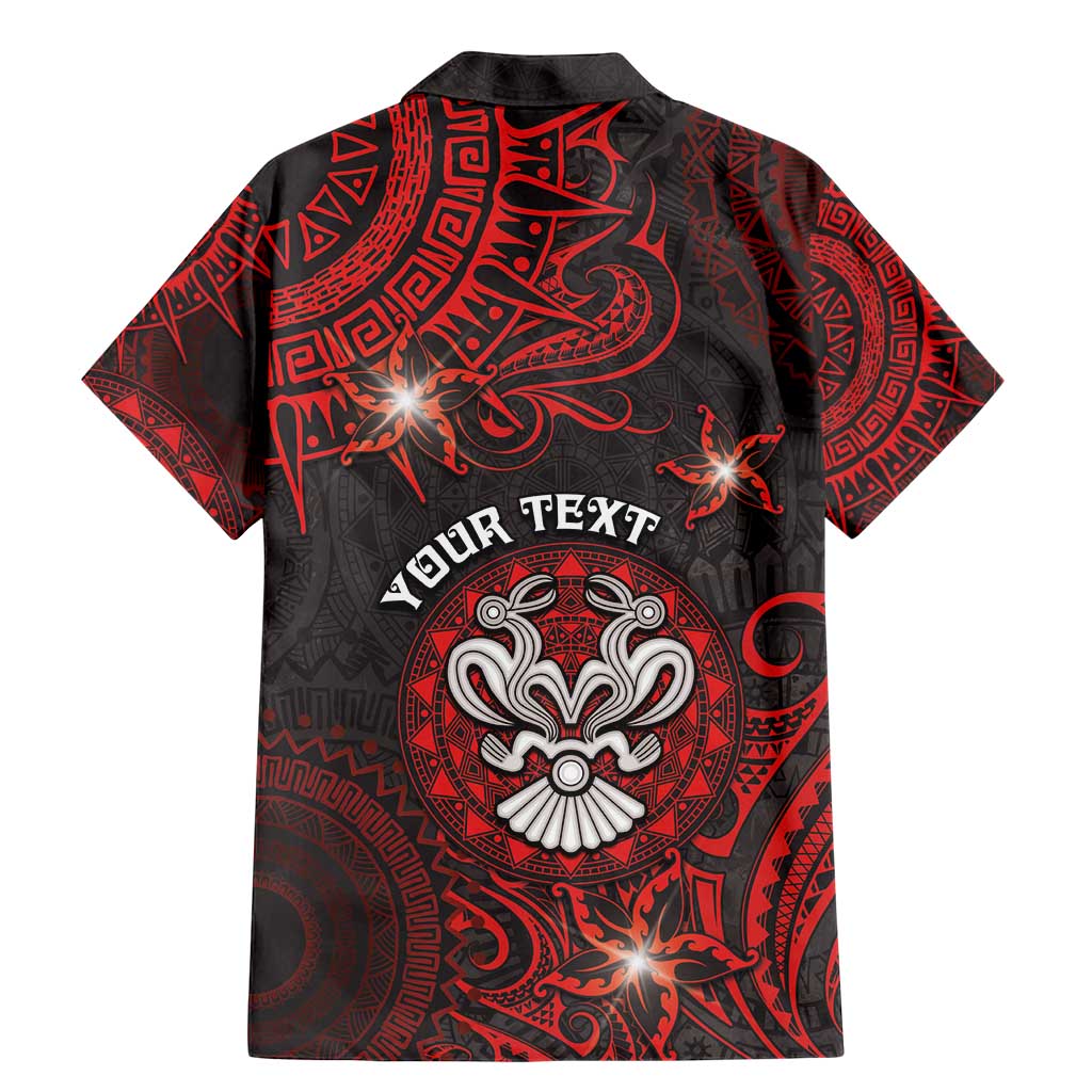 Personalised Easter Island Family Matching Mermaid Dress and Hawaiian Shirt Hibiscus Polynesian Tribal Pattern