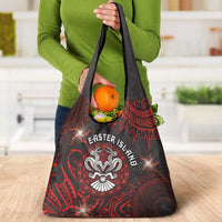 Easter Island Grocery Bag Hibiscus Polynesian Tribal Pattern DT05 - Polynesian Pride