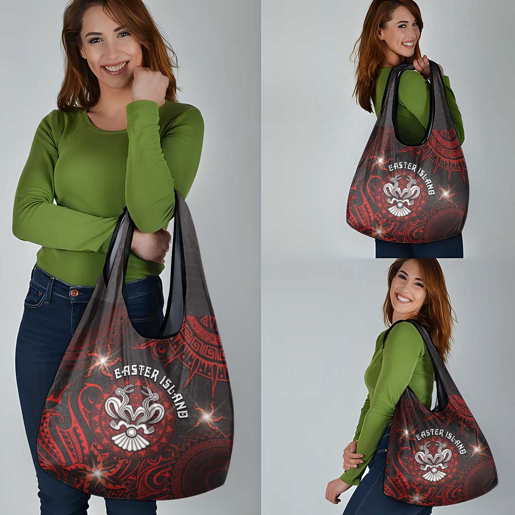 Easter Island Grocery Bag Hibiscus Polynesian Tribal Pattern DT05 - Polynesian Pride