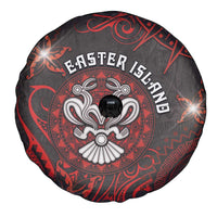 Easter Island Spare Tire Cover Hibiscus Polynesian Tribal Pattern