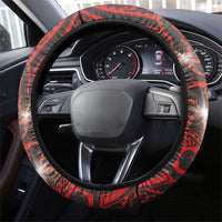 Easter Island Steering Wheel Cover Hibiscus Polynesian Tribal Pattern DT05 - Polynesian Pride