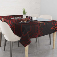 Easter Island Tablecloth Hibiscus Polynesian Tribal Pattern DT05 - Polynesian Pride