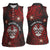 Personalised Easter Island Women Sleeveless Polo Shirt Hibiscus Polynesian Tribal Pattern