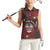 Personalised Easter Island Women Sleeveless Polo Shirt Hibiscus Polynesian Tribal Pattern