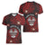 Personalised Easter Island Women V-Neck T-Shirt Hibiscus Polynesian Tribal Pattern
