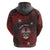 Personalised Easter Island Zip Hoodie Hibiscus Polynesian Tribal Pattern