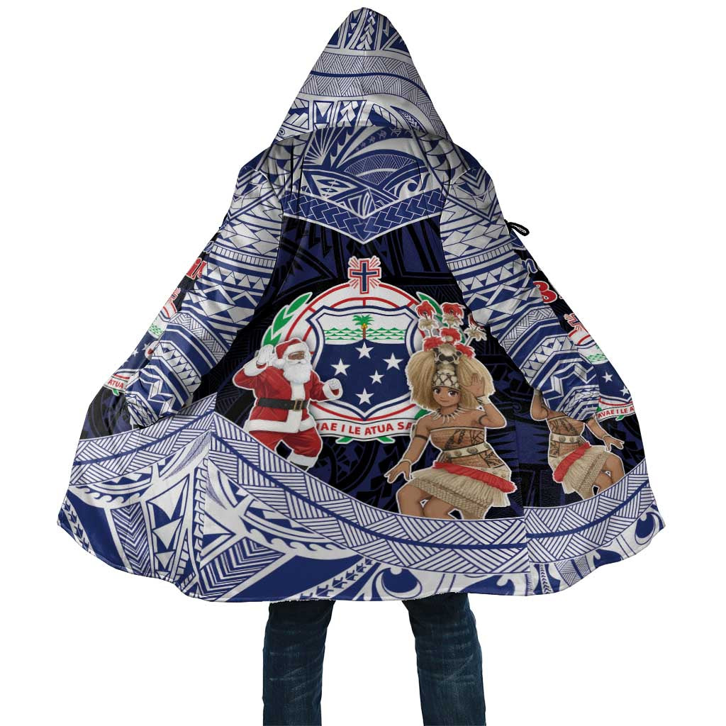 Samoa Christmas Cloak Samoan Siva Dance With Santa - Polynesian Pride