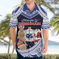 Samoa Christmas Hawaiian Shirt Samoan Siva Dance With Santa - Polynesian Pride